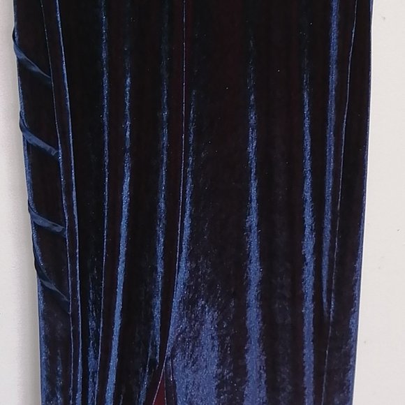 Long color changing velvet evening dress - Picture 6 of 8